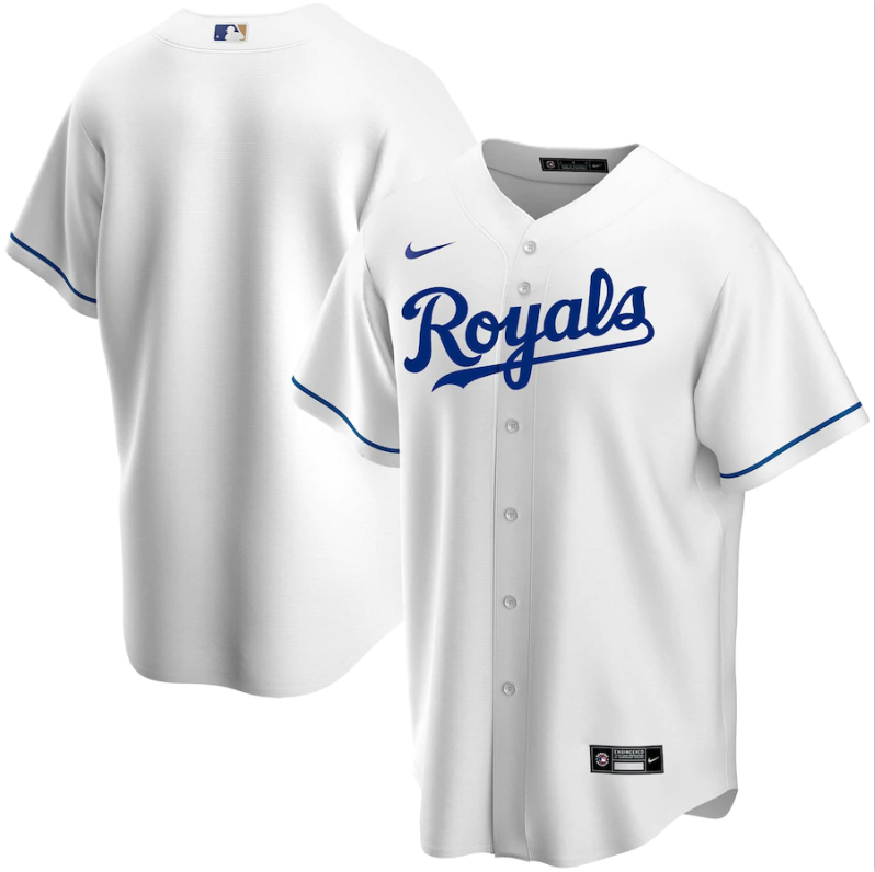 Men's Kansas City Royals White Base Stitched Jersey